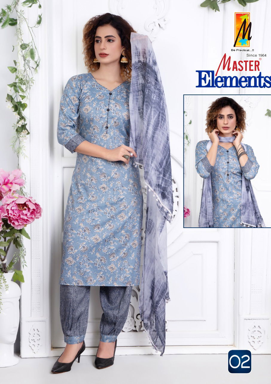 Master Elements Ethnic Wear Printed  Wholesale Readymade Catalog
